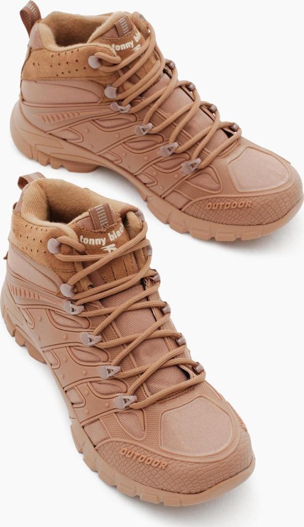 Tonny Black Unisex Taba Rahat Kalıp Suı İtici Özellikli Bağcıklı Bot - Image 1