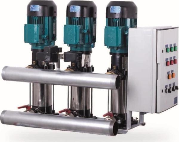 Ulusu 2xUPY 12/4 Düşey Milli Kademeli Çift Pompalı Hidrofor 2x2 Hp 380 Volt - Image 1