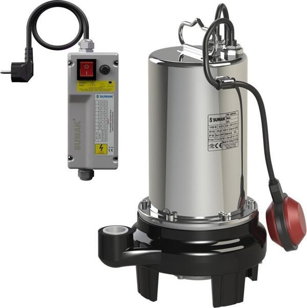Sumak SDF 15/1 Temiz Su Dalgıç Pompa Monofaze (220V) 1.5 Hp - Image 1