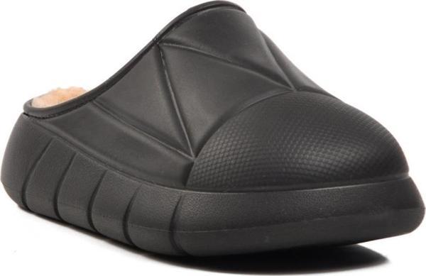 Ayakmod 712 Siyah İçi Kürklü Kadın Ev Terlik - Image 1