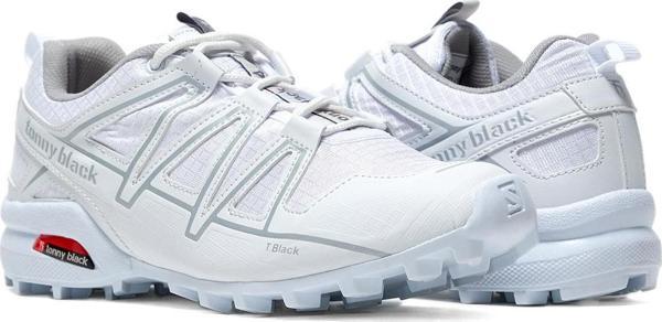 Tonny Black Erkek Beyaz Rahat Kalıp Şeritli Lastik Bağcıklı Trekking Ayakkabı - Image 1