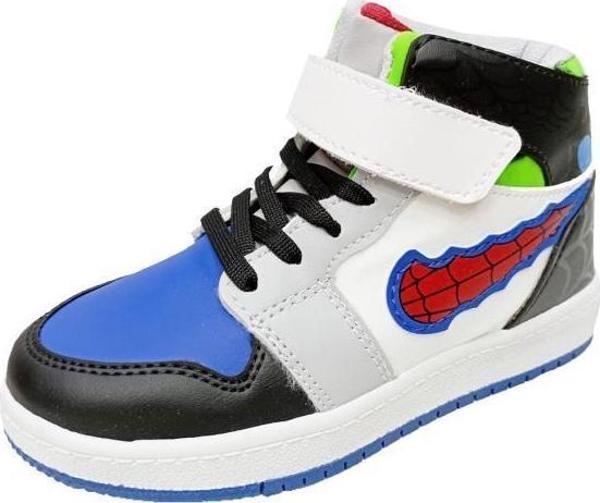 Callion 048 Deri Sneakers Çocuk Spor Ayakkabı 31-35 Sax Siyah Buz - Image 1