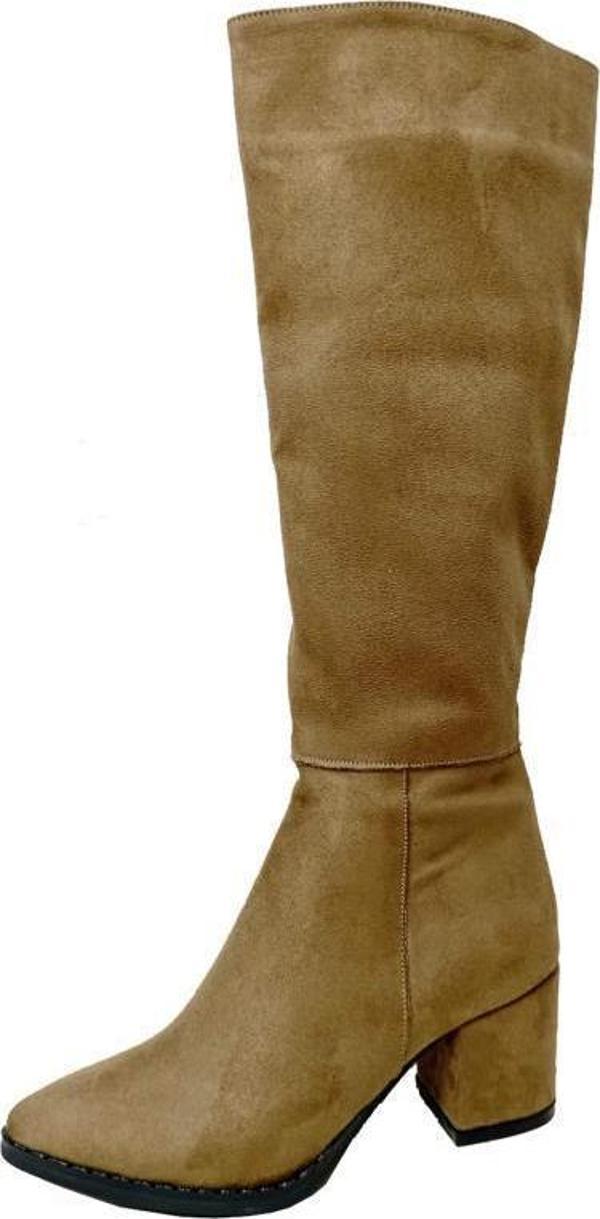 Emay 5032 Süet Trend Fashıom Kadın Çizme - Image 1