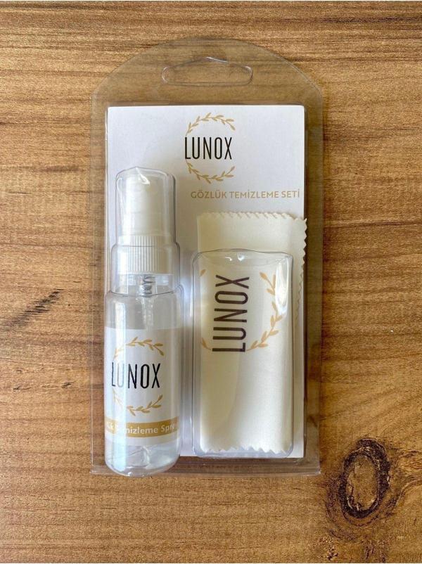 Lunox Gözlük Temizleme Seti (Anti-Statik Sprey, Mikrofiber Bez ) - Image 1