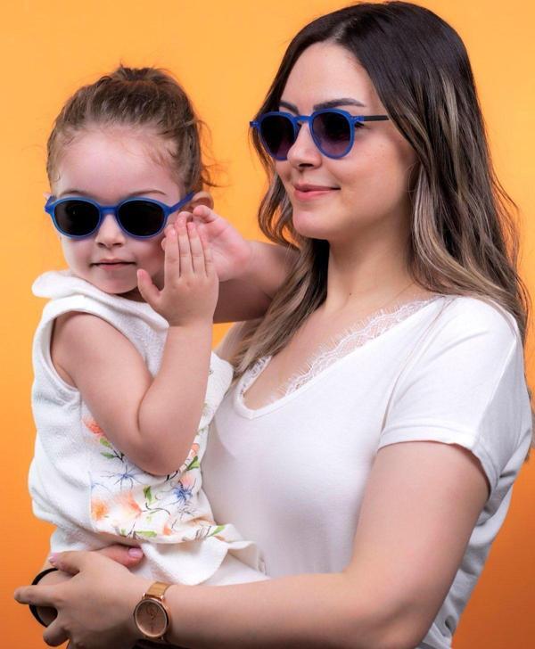 Lunox Anne Kız Kombin Mavi Güneş Gözlüğü - Image 1