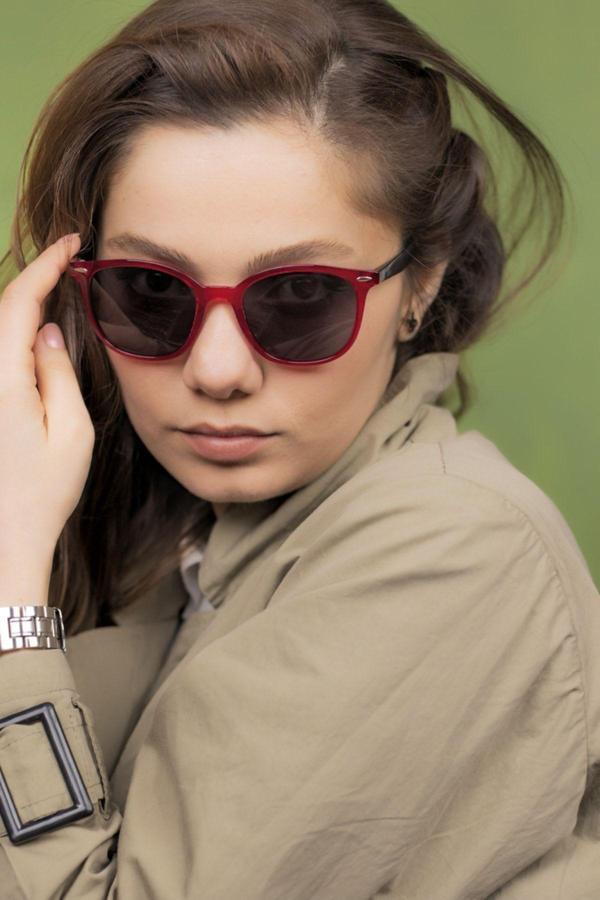 Lunox Mithra Bordo Polarize Unisex Güneş Gözlüğü - Image 1