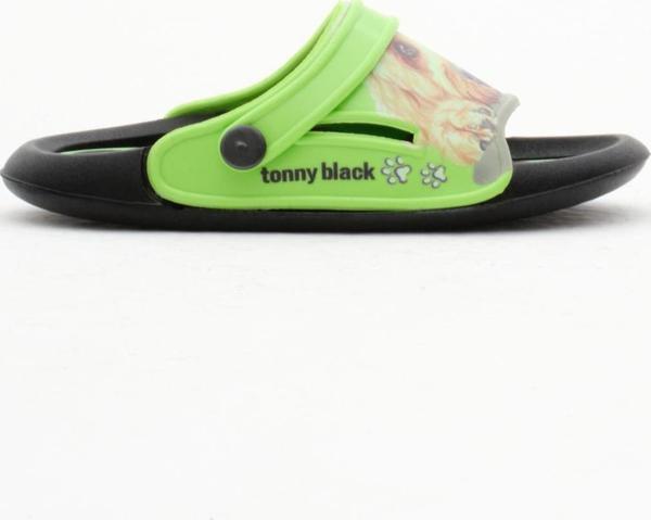 Tonny Black Erkek Çocuk Yeşil Poli Taban Köpek Desenli Terlik - Image 1