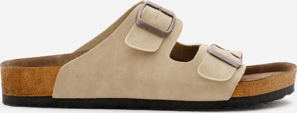 Tonny Black Unisex Bej Poli Taban Ayarlamalı Çift Tokalı Terlik - Image 1