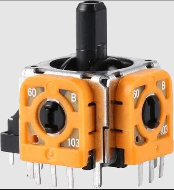Konsol İstasyonu 1 Adet Orijinal Turuncu Analog Motor 10 Kohm Playstation Ve Xbox Uyumlu - Image 1