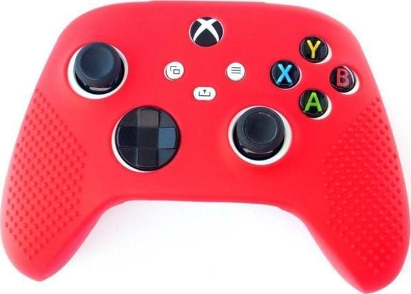 Konsol İstasyonu Xbox Series S/X Silikon Kırmızı Kol Koruyucu Kılıf 9. Nesil Kol Uyumlu - Image 1