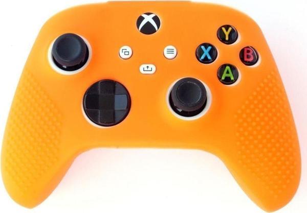 Konsol İstasyonu Xbox Series S/X Silikon Turuncu Kol Koruyucu Kılıf 9. Nesil Kol Uyumlu - Image 1