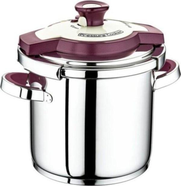 Evimsaray 8 Litre Safirmatik Düdüklü Tencere S-1798 Mor - Image 1