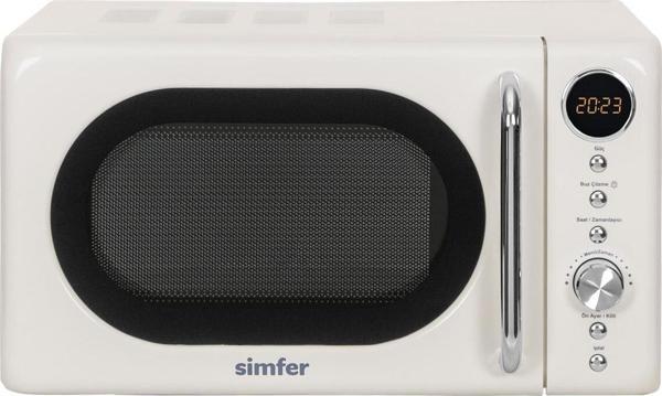 Simfer Sk4605 Retro Krem Dijital Mikrodalga Fırın - Image 1