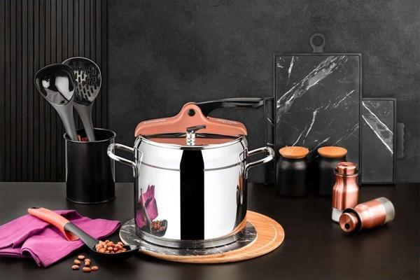 Evimsaray Zümrüt 6 Lt. Klasik Düdüklü Tencere Bakır - Image 1