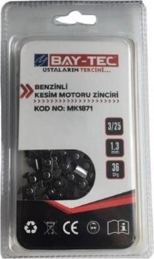 Bay-Tec MK1871 Benzinli Kesim Motoru Zinciri 3/25 1.3mm 36DIŞ - Image 1