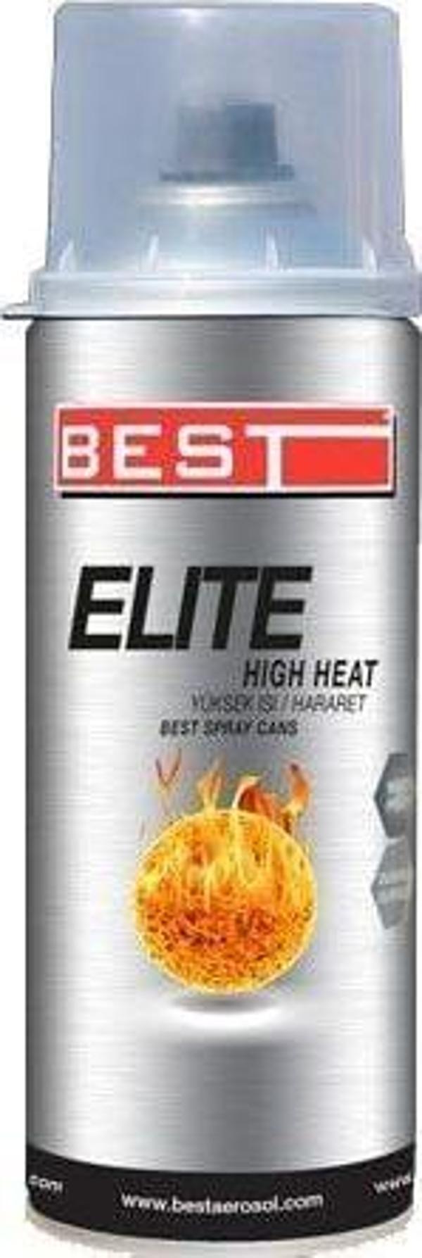 BEST ELİTE 600cc YÜKSEK ISI BOYASI 400ml. GÜMÜŞ - Image 1
