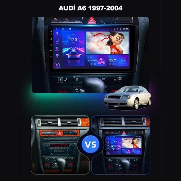 Aksesuar Audi A6 1997-2004 Uyumlu 9 İnç Android Multimedya - Image 1