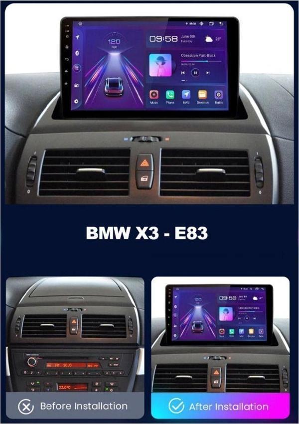 Aksesuar Bmw X3 E83 2004-2009 Uyumlu 9 İnç Android Multimedya - Image 1