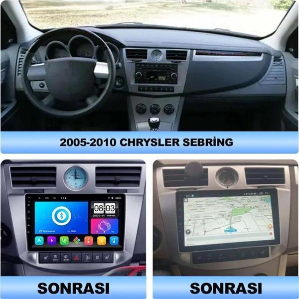 Navmina Chrysler Sebring 2005-2010 Uyumlu 2+32 Gb 9 İnç Multimedya - Image 1