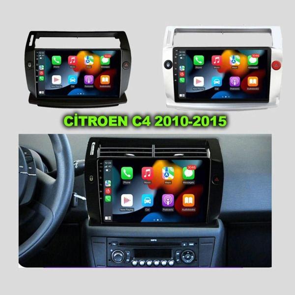 Navmina Citroen C4 2005-2011 Uyumlu 2+32 Gb 9 İnç Siyah Çerçeveli Multimedya - Image 1