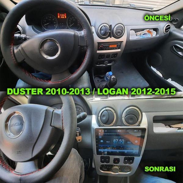 Navmina Dacia Duster 2010-2013 Logan 2012-2015 Stepway 2008-2012 Uyumlu 9 İnç 2+32 Gb Gri Çerçeve Multimedya - Image 1