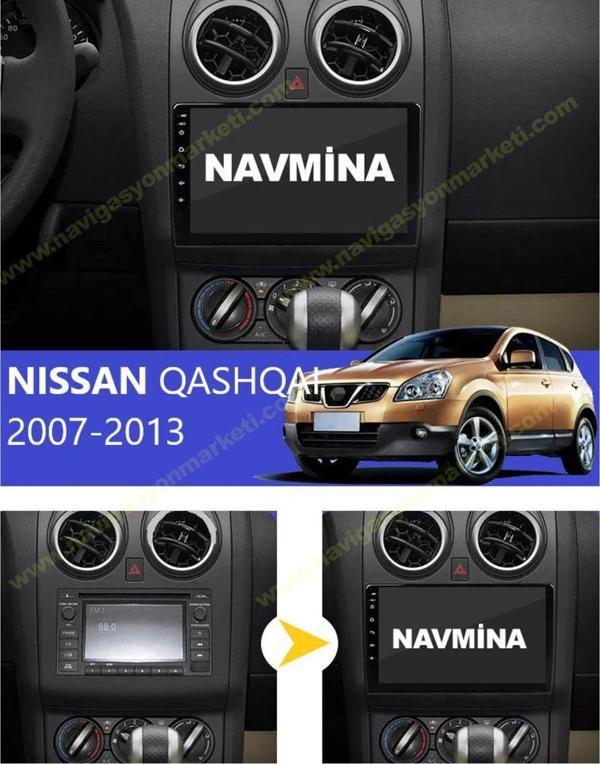Navmina Nissan Qashqai 2007-2013 Uyumlu 9 İnç 4-32 Gb Multimedya - Image 1