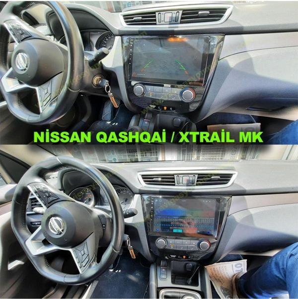 Navmina Nissan Qashqai X-Trail 2014-2021 Manuel Klima Uyumlu 10 İnç 4-32 Gb Multimedya Kamera - Image 1