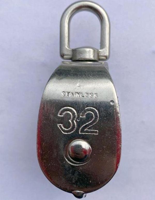 PASLANMAZ KROM ÇİFTLİ MAKARA 32mm - Image 1