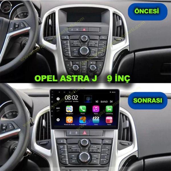 Navmina Opel Astra J Uyumlu 9 İnç 4-32 Gb Multimedya Kamera - Image 1