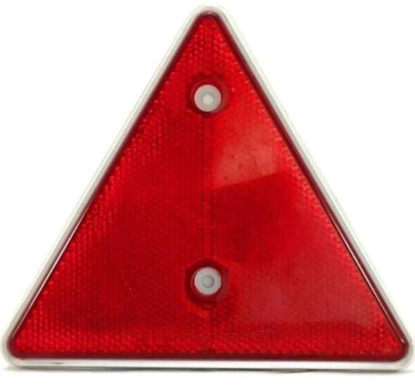PLASTİK ÜÇGEN REFLEKTÖR KIRMIZI 14X16cm - Image 1