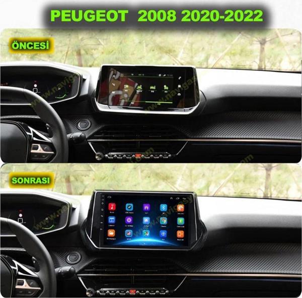 Navmina Peugeot 2008 2020-2022 Uyumlu 9 İnç 4-32 Gb Multimedya Kamera - Image 1