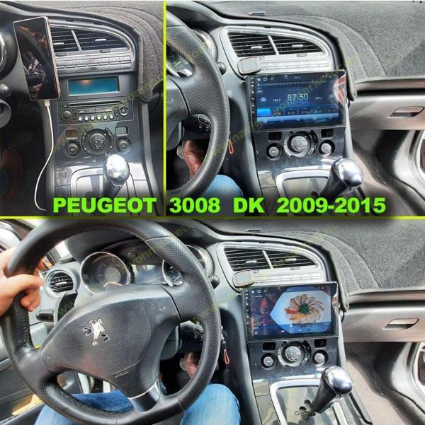 Navmina Peugeot 3008 / 5008 2009-2015 Dijital Klima Uyumlu 9 İnç 4-32 Gb Multimedya - Image 1