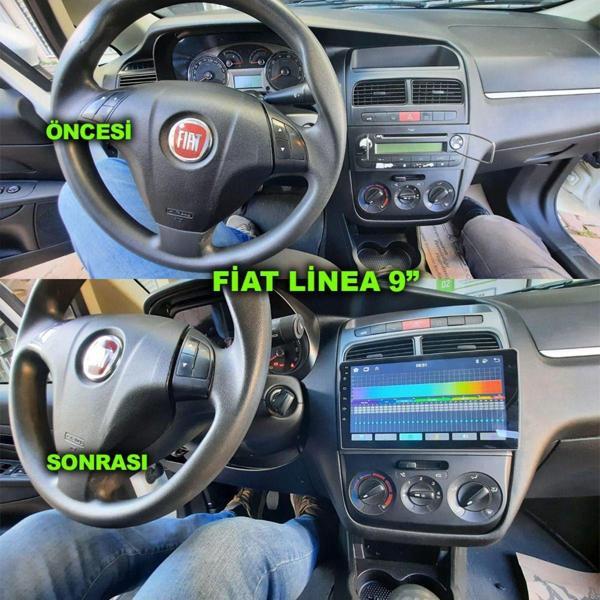 Navmina Fiat Linea 2006-2015 Uyumlu 9 İnç 2+32 Gb Multimedya - Image 1