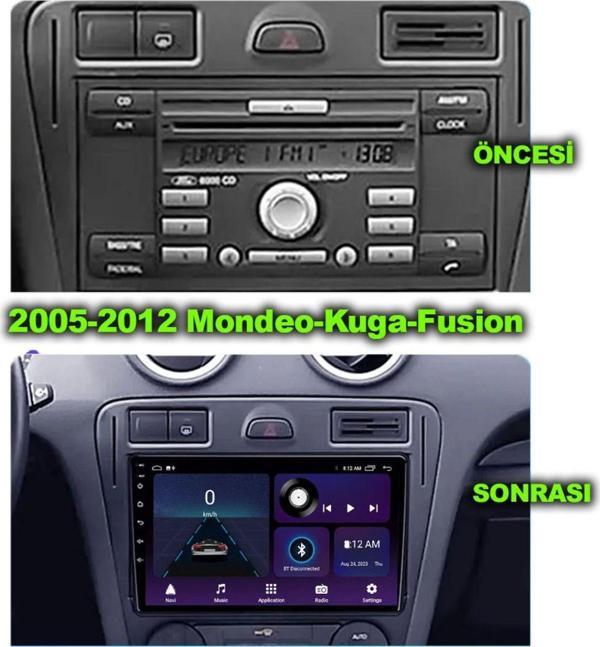 Navmina Ford Kare Fiesta Kuga Fusion Mondeo 2005-2015 Uyumlu 9 İnç 2+32 Gb Multimedya - Image 1