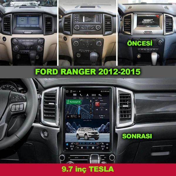 Navmina Ford Ranger 2012-2015 Uyumlu 9.7 İnç Tesla 2+32 Gb Multimedya - Image 1