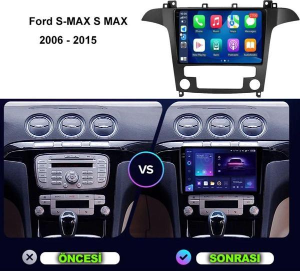 Navmina Ford Smax 2006-2014 Dijital Klima 9İnç Gri 2+32Gb Multimedya - Image 1