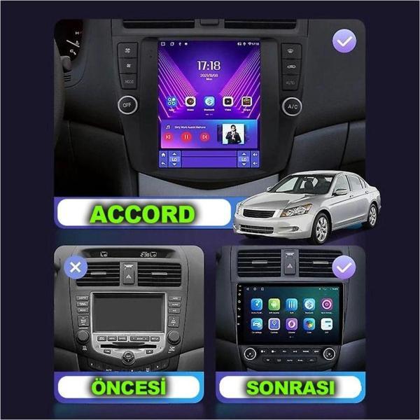 Navmina Honda Accord 2003-2007 Uyumlu 9.7 İnç Tesla Multimedya - Image 1