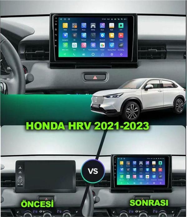 Navmina Honda Hrv 2021-2023 Uyumlu 10 İnç 2+32 Gb Multimedya - Image 1