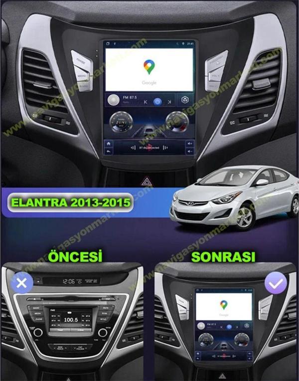 Navmina Hyundai Elantra 2013-2015 Uyumlu 9.7 İnç Tesla 2+32 Gb Multimedya - Image 1