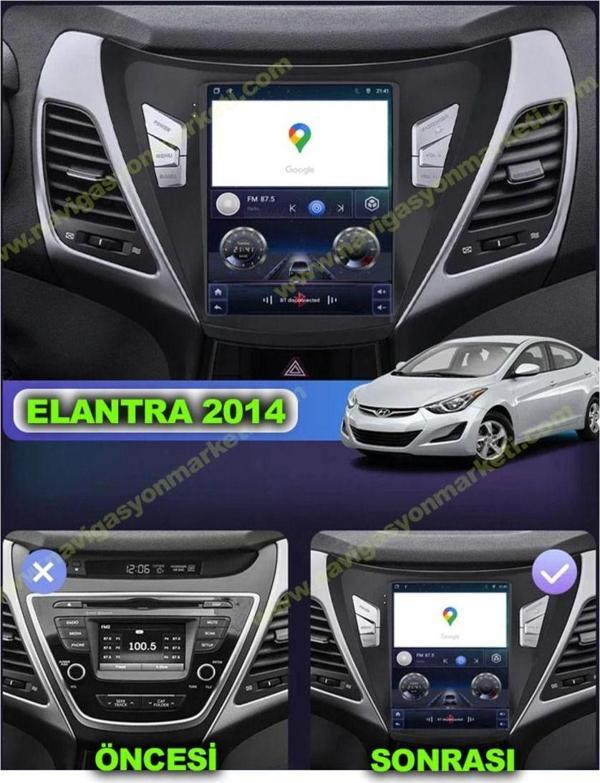 Navmina Hyundai Elantra 2014 Uyumlu 9.7 İnç Tesla 2+32 Gb Multimedya - Image 1