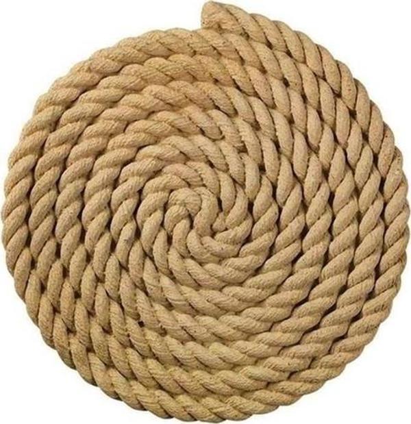  8 mm Jüt Halat Ip Dekoratif Hasır Ip Kendir Halat 10 MT. - Image 1