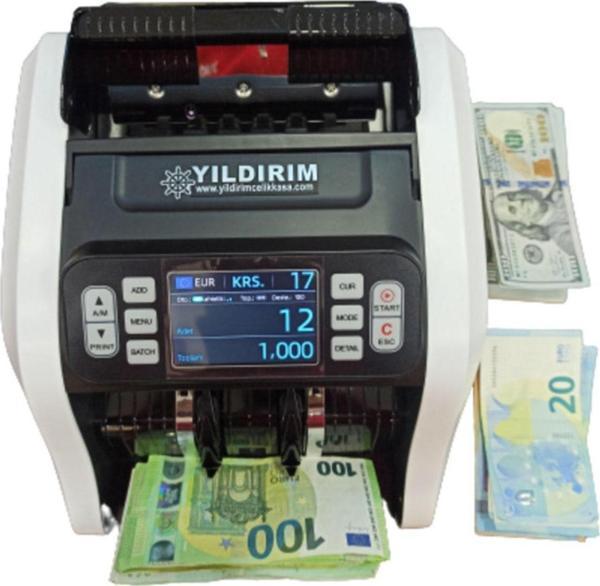 Yıldırım Pro Mix Para Sayma Makinesi / Dolar Karışık Sayma Ve Sahte Para Tespit Etme (Usd-Euro-Tl) - Image 1