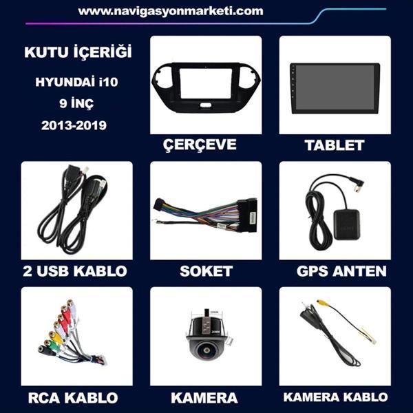 Navmina Hyundai İ10 2013-2019 Uyumlu 9 İnç 2+32 Gb Multimedya - Image 1