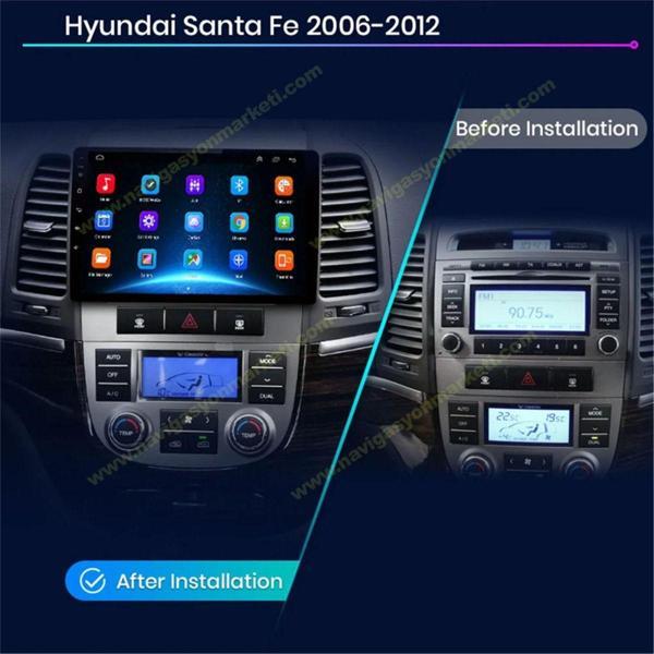 Navmina Hyundai Santafe 2007-2011 Uyumlu 9 İnç 4-32 Gb Multimedya - Image 1