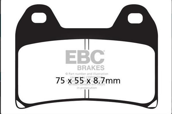 Ebc Fren Balatası Organik Fa244 Ktm Duke 640 690 790 Adventure 1050 1190 1290 141 - Image 1