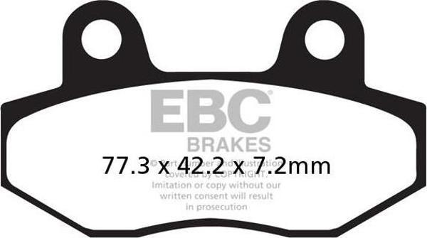 Ebc Fren Balatası Sinter Fa086hh Hyosung Gt250r Gt650 Gv650 Peugeot Speedfıght 125 - Cub Scooter Kul - Image 1