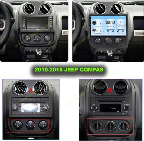 Navmina Jeep Compass 2010-2015 Uyumlu 9 İnç 4-32 Gb Multimedya - Image 1
