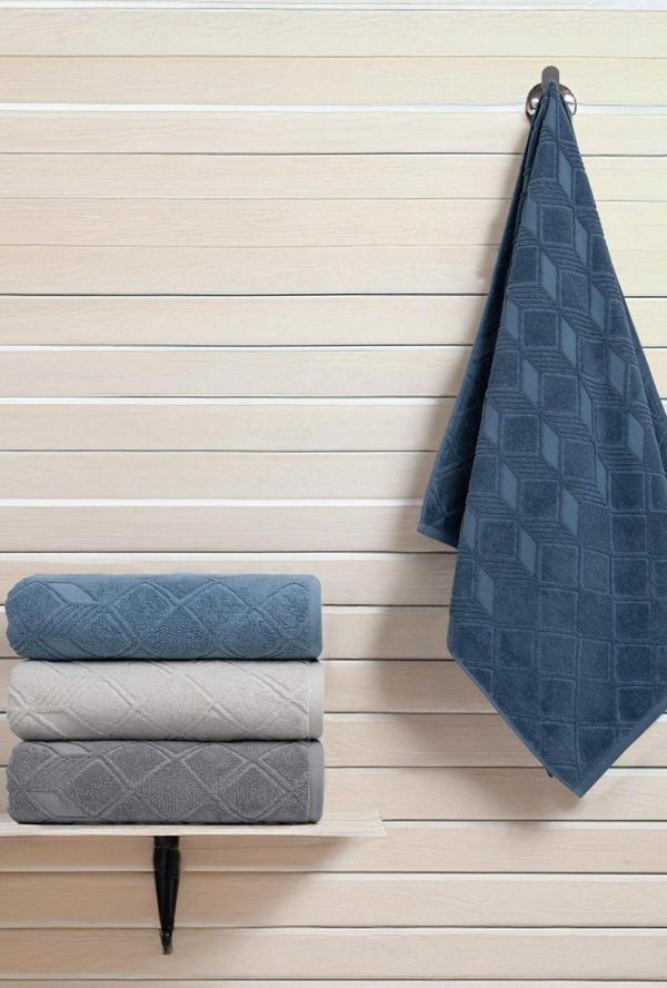 Altınbaşak (4.Lü Kutulu Set) %100 Coton Yeni Sezon 50X90Cm.  Lüks El  Ve Yüz Havlu Seti - Image 1