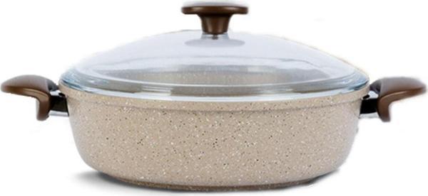 Thermoad Alüminyum Döküm 28Cm Basık Karnıyarık&Pilav / Vizon - Image 1