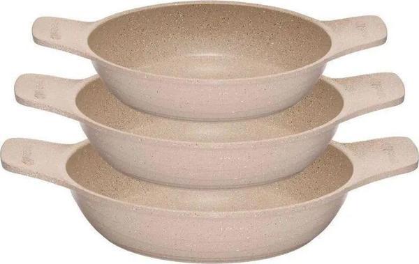Thermoad 3'Lü Güveç Sahan Set Kapaksız -Vizon - Image 1